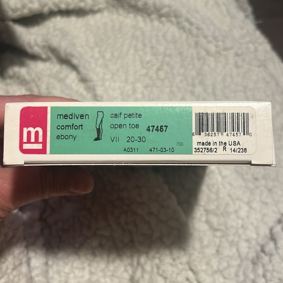 Mediven 47457 compression calf stocking 20-30mmHg open toe ebony VII - Picture 6 of 6
